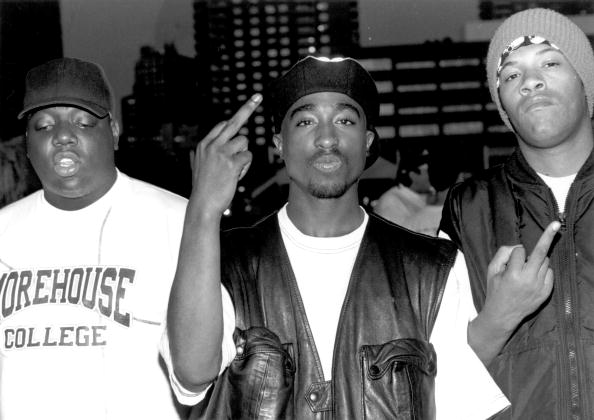 Tupac with Biggie and Redman
