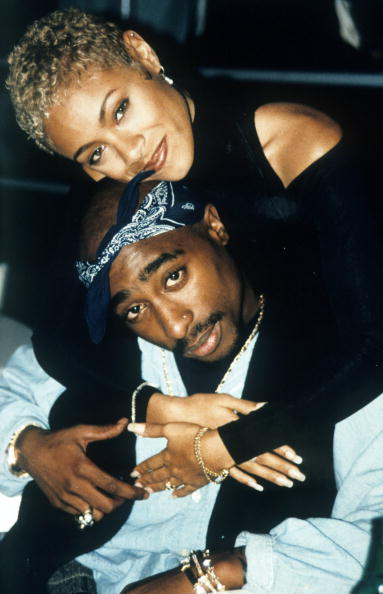 Tupac with Jada Pinkett