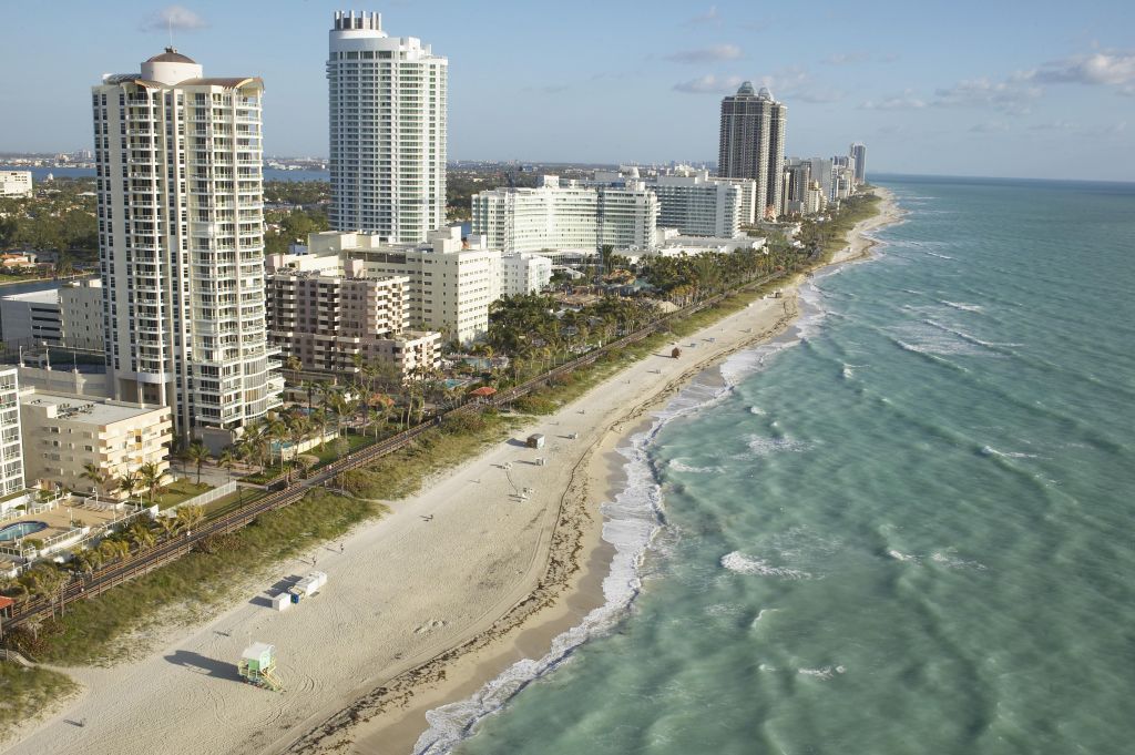 USA, Florida, Miami, Miami Beach, aerial view