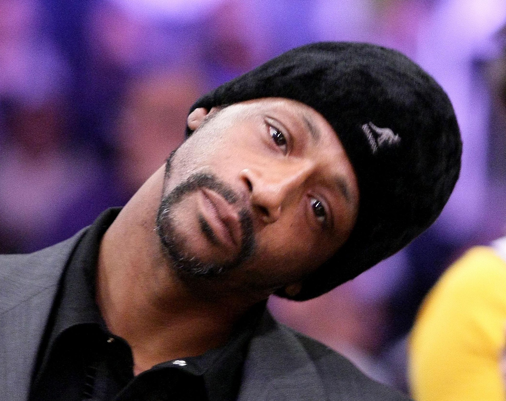 Celebrities At The Lakers Game