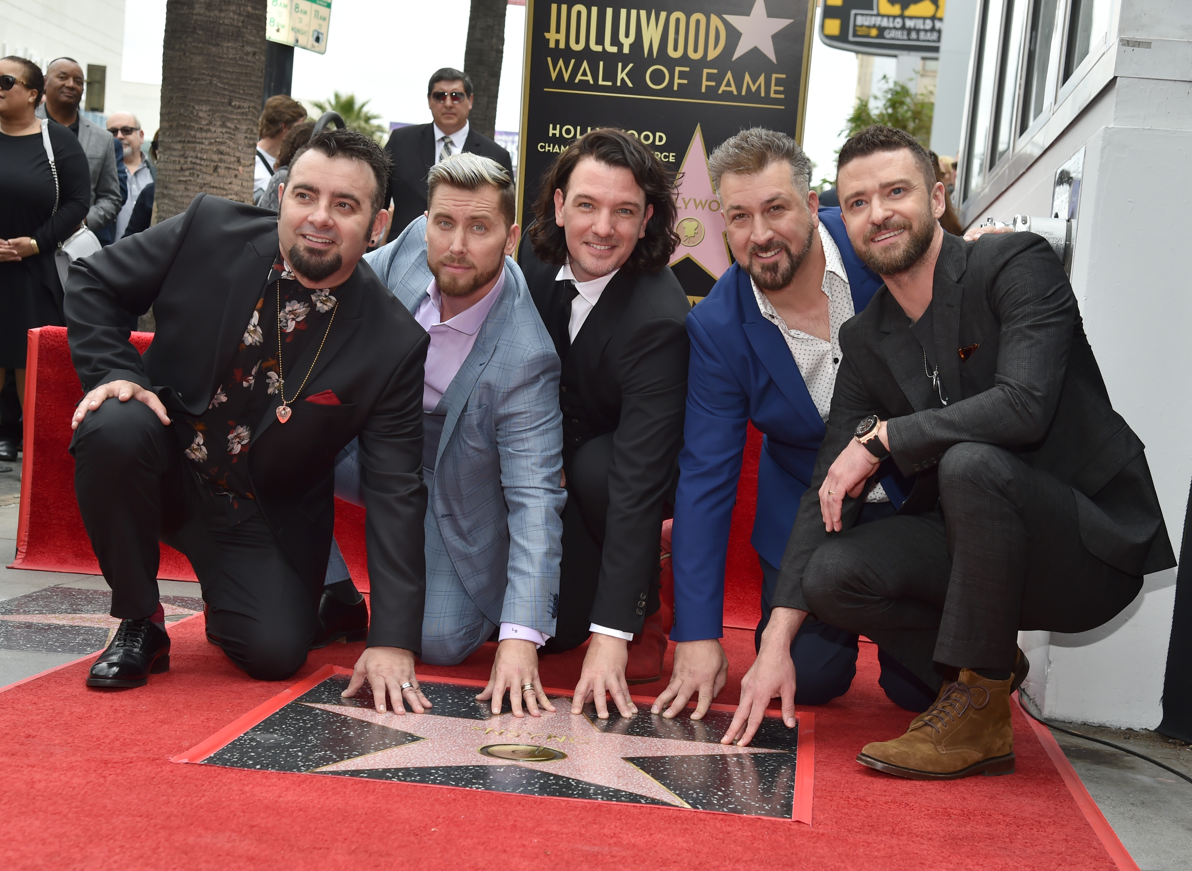 NSYNC Honored With Star On The Hollywood Walk Of Fame