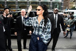 Rihanna Hosts Pep Rally To Celebrate Launch Of The AW17 FENTY PUMA By Rihanna Collection At Bloomingdales On 59th Street