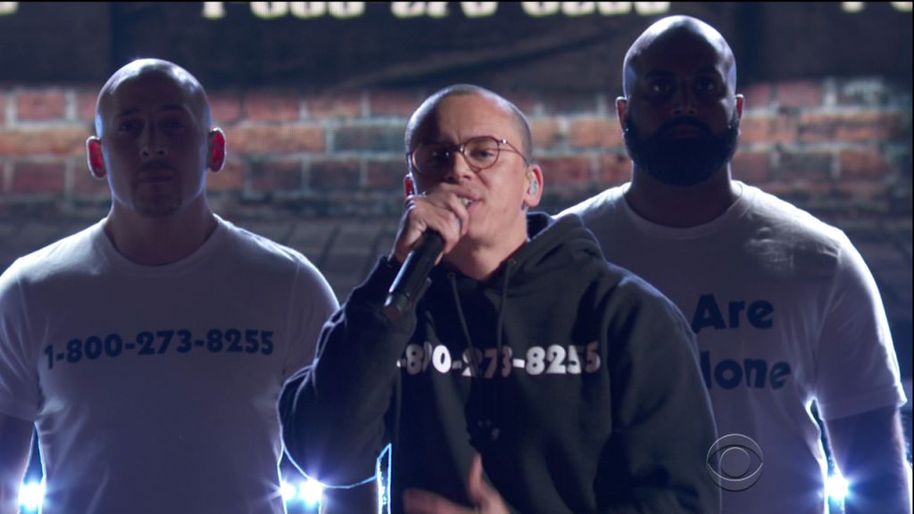 The 60th Annual Grammy Awards as seen on CBS.