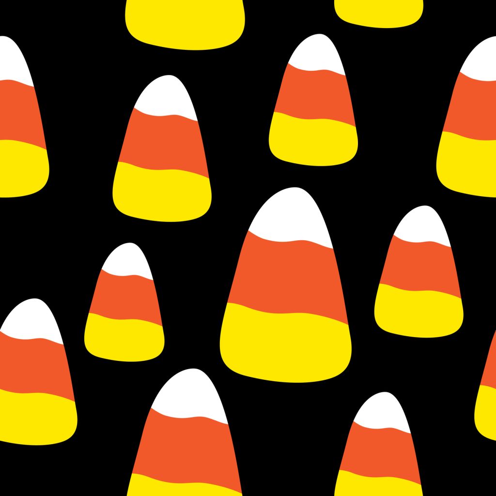 Large Candy Corn Seamless Pattern