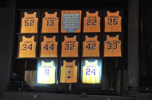 Celebrities At The Los Angeles Lakers Game