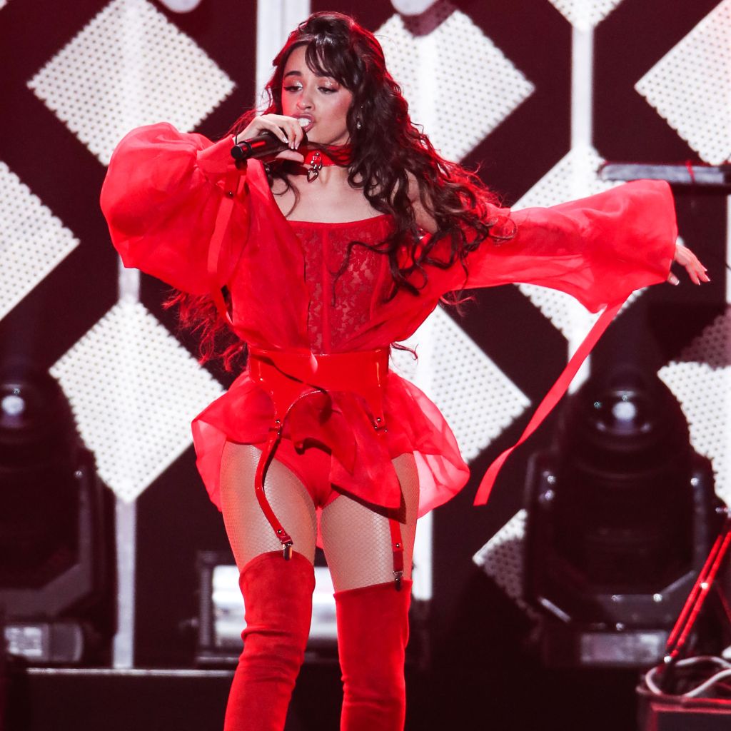 Singer Camila Cabello performs at 102.7 KIIS FM's Jingle Ball 2019 held at The Forum on December 6, 2019 in Inglewood, Los Angeles, California, United States.