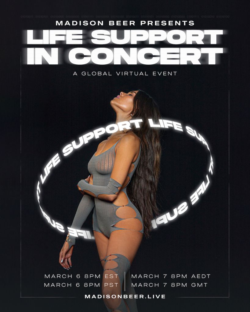 Madison Beer Life Support Concert Flyer