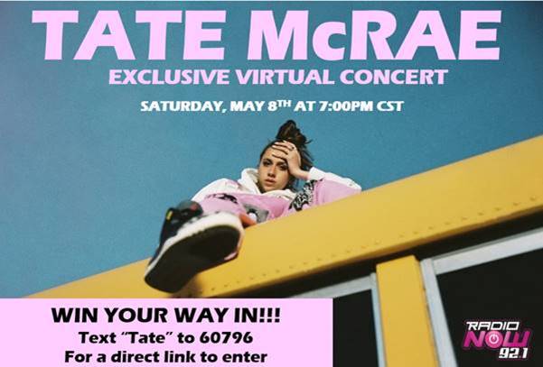 Tate McRae Virtual Concert